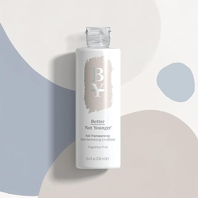Better Not Younger Fragrance Free Conditioner for Women 40+ – Sulfate Free Hypoallergenic Conditioner for Sensitive Scalp & Thinning Hair – Strengthens Aging Hair with Chia Seed & Yuzu – 8.4 fl oz