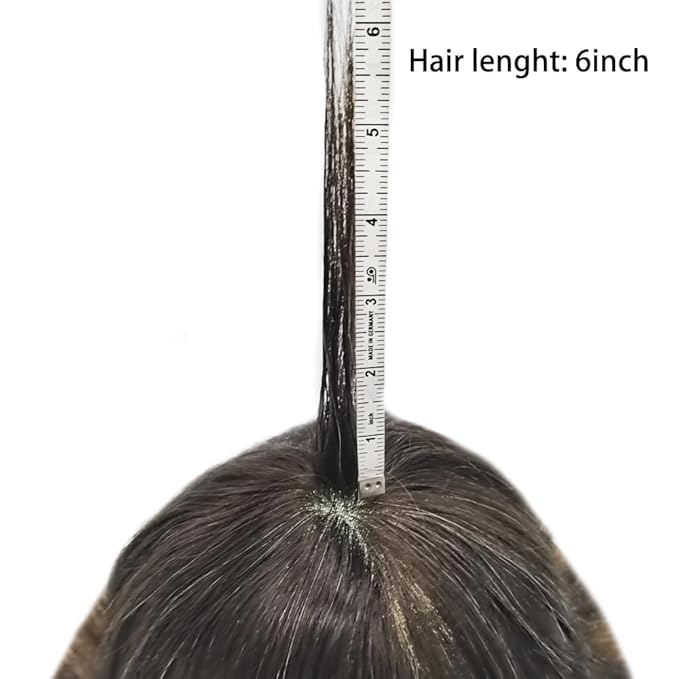 Toupee For Men Real Human Hair System For Men Full Swiss Lace Mens Toupee Lace Hair Piece For Men Hair System Bleached Knots 8x10-80% light density2# DARKEST BROWN