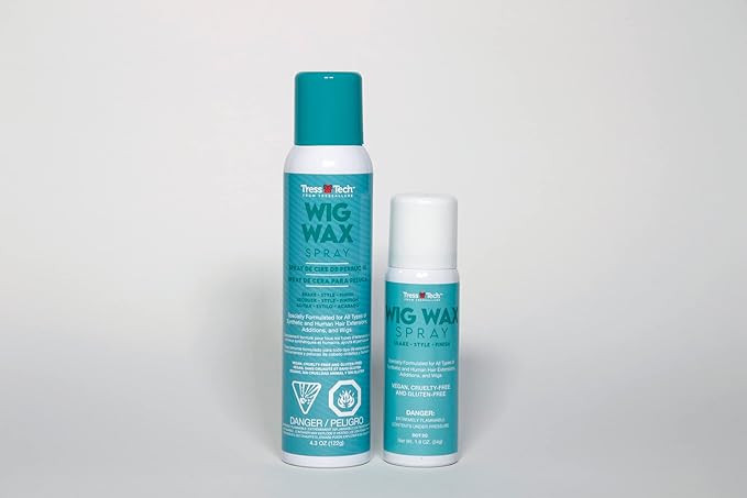 TressTech Dry Spray Wig Wax, Add Volume in Wigs, All types of Hair, (Travel Size 1.9 Oz.)