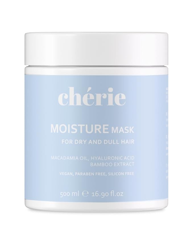 Hair Mask with Macadamia Oil, Hyaluronic Acid & Bamboo Extract – Deep Conditioning Hair Mask for Dry, Damaged & Frizzy Hair – Hydrating Hair Repair Treatment, Vegan, Silicone Free, 16.90 oz