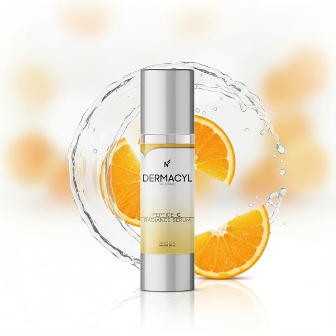 Vitamin C Serum for Face, Peptide Serum with Hyaluronic Acid for Anti-Aging, Face Hydrating, Deep Wrinkle Repair & Firming for Fine Lines, 30ml