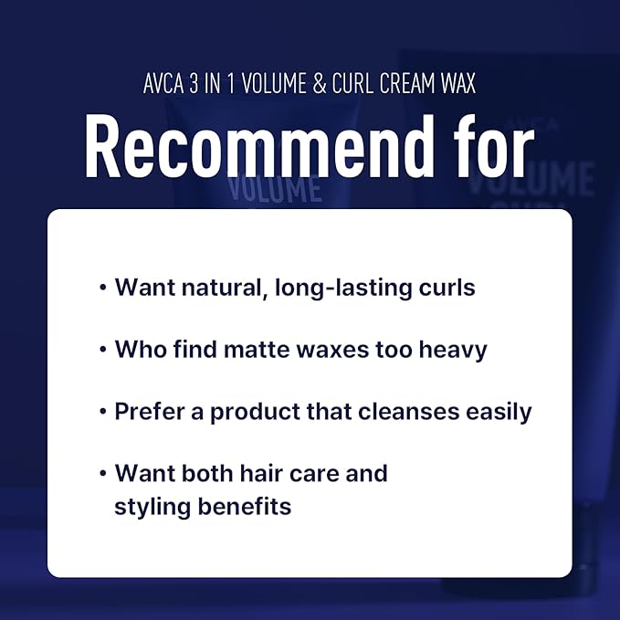 AVCA 3-in-1 Volume Curl Cream for Defined Curls, Frizz Control, and Added Bounce 150ml, 5.07fl. oz.