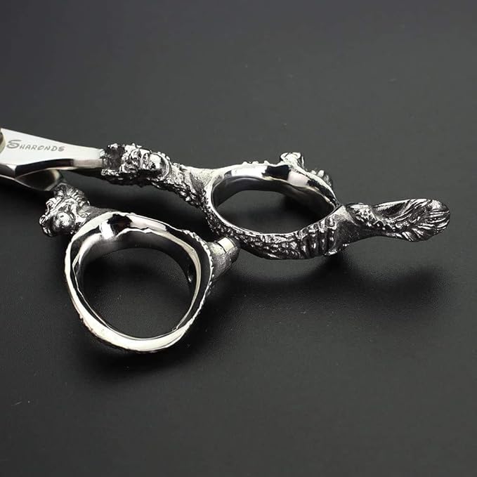 Sharonds 6/7 inch Professional Hair Cutting Scissors Set Hair Cutting Scissors Thinning Teeth Shears Set,Sliver Scissors,Barber,Salon,Hairdressing Scissors Kit,Japanese 440C Scissors (7-inch 3pc)