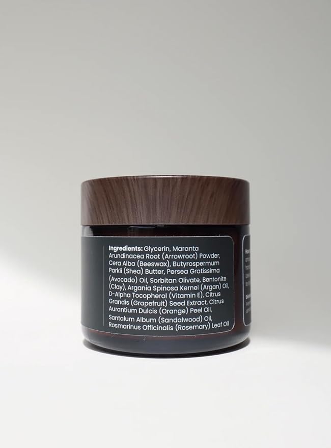 Woolly's Arctic Clay Pomade - 100% All Natural Hair-Healthy Ingredients. All day, flexible hold. Easy washout. Low Shine, Natural Finish.