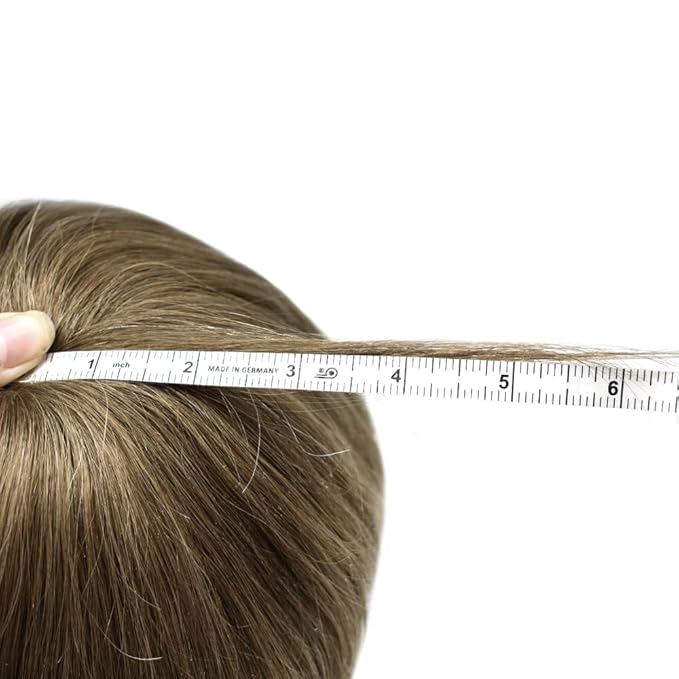 Toupee For Men Real Human Hair System Full Swiss Lace Mens Toupee Lace Hair Piece For Men Hair System Bleached Knots 8x10-80% light density#1820 18# MEDIUM BLONDE+20% GREY