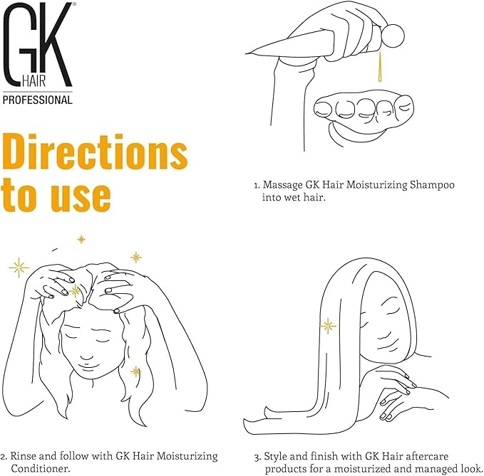 GK HAIR Color Protection Moisturizing Shampoo and Shield Conditioner Combo with no Sulfate and Paraben for Colour Treated Fizzy Oily Dry and Damaged Hairs