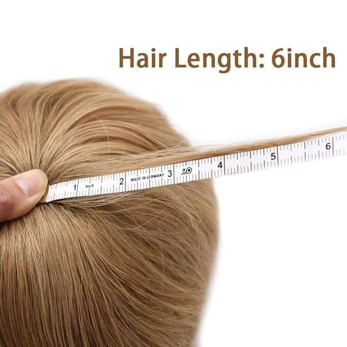 Toupee For Men Real Human Hair System For Mens Toupee Full Swiss Lace Hair Piece For Men Bleached Knots 8x10 120% Medium light density 20# LIGHT ASH BLONDE