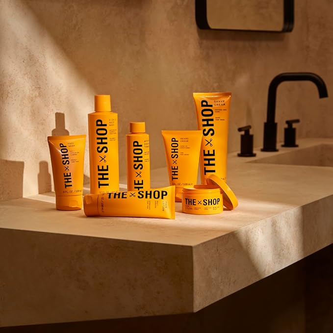 The Shop by LeBron James Men's Smoothing Hair Pomade, Medium Hold & Natural Finish with Mango Seed Extract, Tames Frizz & Adds Shine, Ideal for All Hair Types, Moisturizing & Non-Flaking, 3.4 Fl Oz