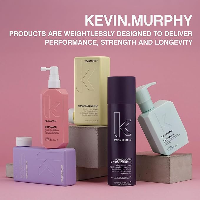 KEVIN.MURPHY YOUNG.AGAIN.WASH - Moisturising Anti-Ageing Shampoo for Damaged, Brittle Hair - Repairs with Amino Acids & Lotus Flower Extract - Sulphate & Paraben Free - 250 mL / 8.4 fl oz (Pack of 2)
