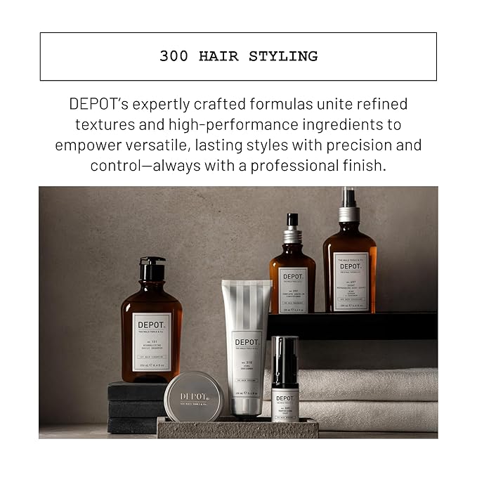 Depot No. 310 Curl Designer | Styling Cream for Curly Hair | Shapes, Defines & Controls Frizz |With Botanical Extracts, Black Tea & Aloe| Medium Hold | 5 fl.oz.