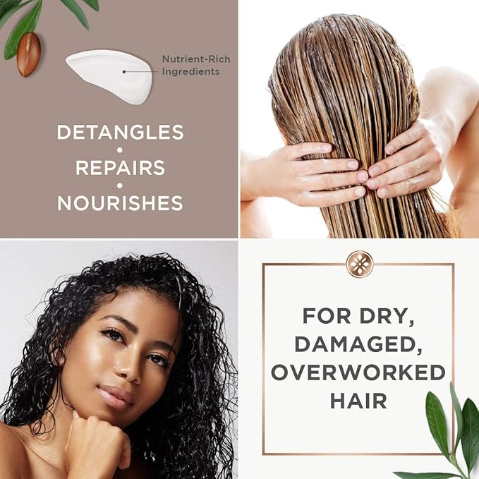 Argan Magic Ultra Hydrating Conditioner | Repairs and Protects Dry, Damaged Hair | Improves Hair Health | Safe for Color Treated and Chemically Treated Hair | Made in USA, Paraben Free, Cruelty Free (32 oz, 2 Pack)