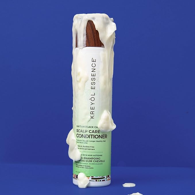 Kreyol Essence - Scalp Care Conditioner with Haitian Black Castor, Coconut oil and Aloe Vera Oil, 8 Oz