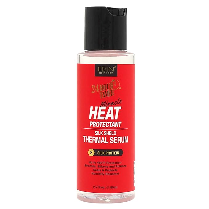 EBIN NEW YORK 24hour Tamer Heat Protectant Shield Serum 2.7fl.oz/80ml Thermal Protection for Hair, Lightweight, Protects Heat Damage, Safe All Hair