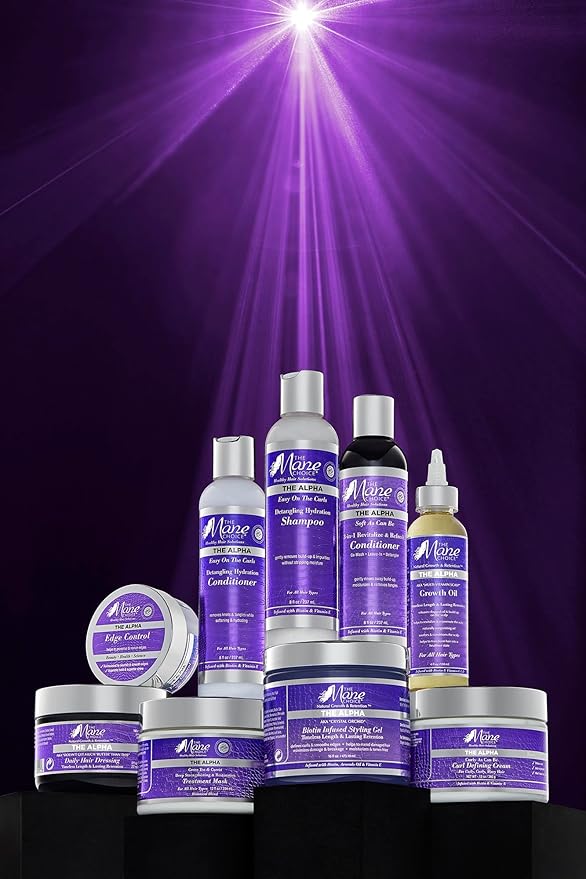 The Mane Choice The Alpha Curly As Can Be Curl Defining Cream,12 Oz, Defines, Hydrates & Smooths Frizz, Curl Cream For Coily, Wavy & Curly Hair, Enriched with Biotin & Vitamin E, Paraben-Free