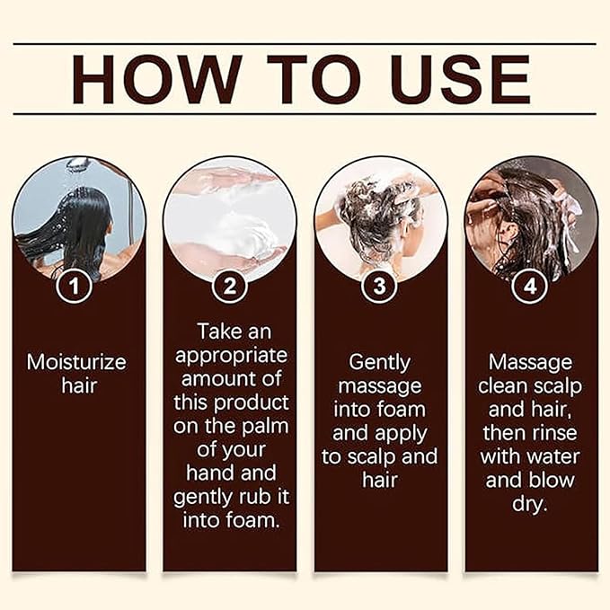 1 pc Anti Hair Loss Shampoo,Anti-hair Fall Promote Hair Growth, Rich in Various Plant Extracts Shampoo,For All Hair Types,10.55fl oz (1pc)