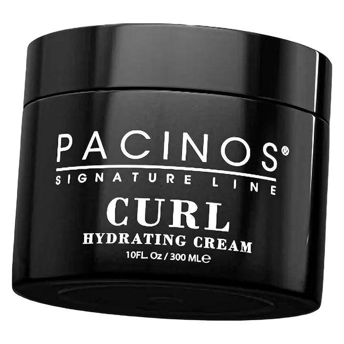 Pacinos Curl Hydrating Cream - Curl Defining and Frizz Control Styling Cream - Salon Quality for Moisture Control - 10 Oz