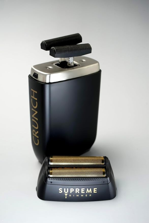 Supreme Trimmer Vader Trimmer & Crunch Foil Shaver Barber Haircutting Kit | Professional DLC T-Blade Beard Trimmer ST3778 & STF602 Waterproof IPX6 Shaver Set | (Acid)