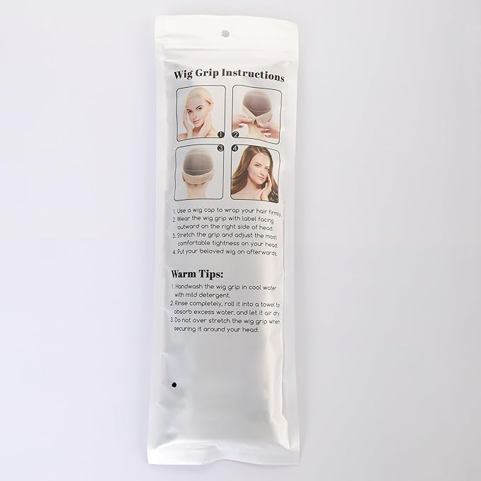 Dreamlover Wig Grip Band, Headband for Keeping Wigs in Place, Black, 2 Pieces