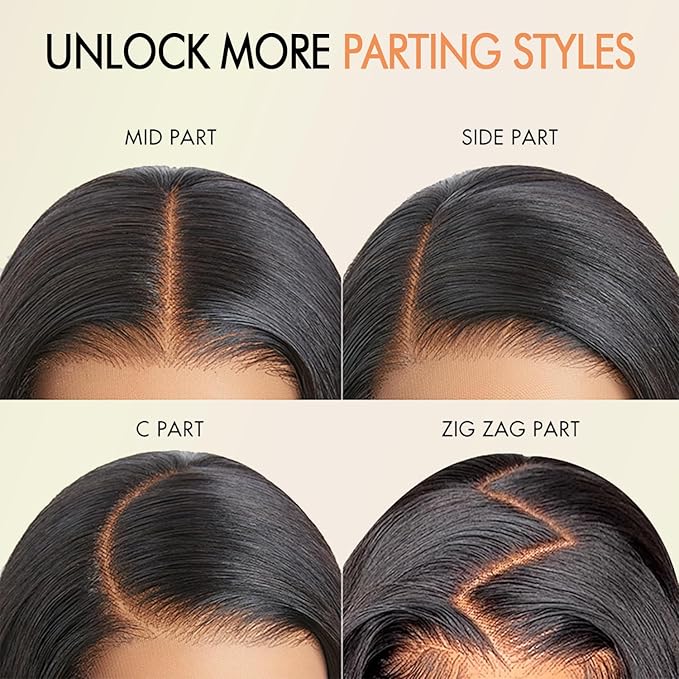 250% Density Glueless Wigs Human Hair Pre Plucked Pre Cut 7x6 HD Lace Closure Wigs Human Hair Body Wave Lace Front Wigs Human Hair for Women Drawstring Glueless Wigs for Beginners 26 inch