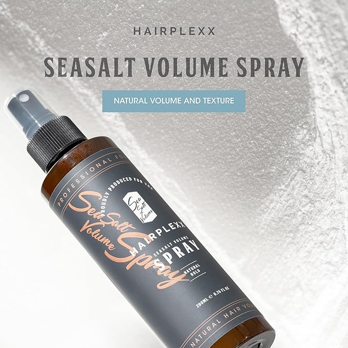 Hairplexx Sea Salt Volume Hair Spray for both Men and Women, Natural Thick and Volumizing Hair Look with Matte Finish and Natural Hold, Paraben Free (6.76 Fl Oz (Pack of 2), Ocean Fresh)