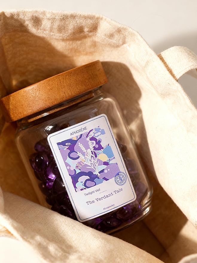 Hair Repair Oil Capsules for Frizzy or Damaged Hair – Lightweight Leave-In Serum with Vitamins & Lavender Scent, Heat Protectant, 45 Capsules