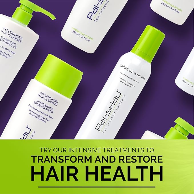 Pai-Shau Crème de Whipped - Nourishing Foam Hair Mask for Damaged & Dry Hair - Restores Strength & Hydration - 8.4 Oz