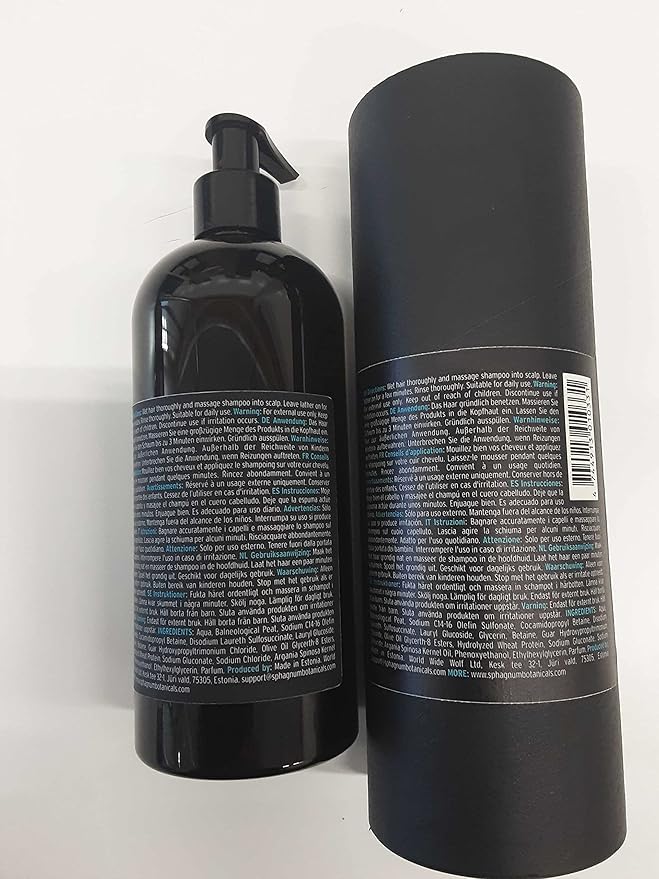 Sphagnum Botanicals Natural Psoriasis Shampoo | 13.5 fl. Oz | Peat Mud & Tea Tree Oil Therapy for Itchy and Red Scalp Treatment. No Coal Tar. Sulfate Free.