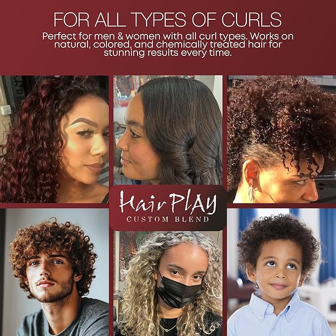 HairPlay Set #2 Hair Foam Mousse - Medium Hold Styling Foam for Frizz Control - Hair Mousse for Curls - Curl Defining Mousse - Mousse for Wavy Hair - Refill Hair Mousse Bottle - 16 Fl Oz