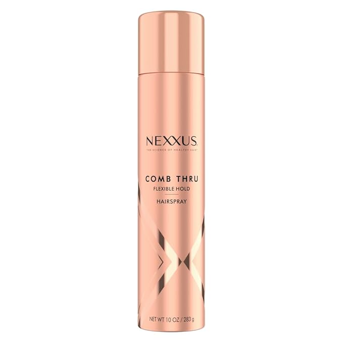 Nexxus Comb Thru Flexible Hold Hair Spray, Brushable Finish, 72H Humidity Shield, 10 oz