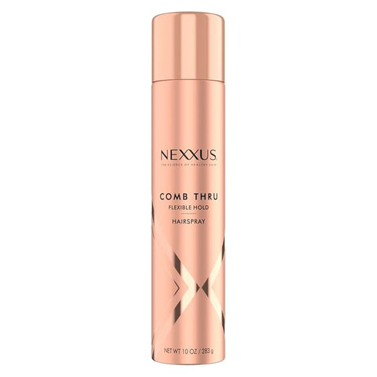 Nexxus Comb Thru Flexible Hold Hair Spray, Brushable Finish, 72H Humidity Shield, 10 oz
