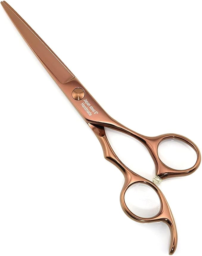 6 Inch Professional Hair Cutting Scissors Hair Cutting Shears 440C Hair Shears Haircut Barber Scissors Convex Edge KINSARO for Hairdresser Barbershop or Home Use