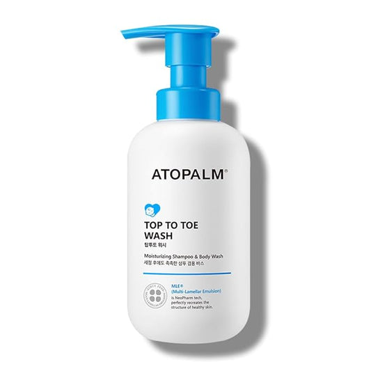 ATOPALM Top to Toe Baby Wash & Shampoo, Sulfate-Free, pH Balanced, Head to Toe Bath, 10.1 Fl Oz, 300ml