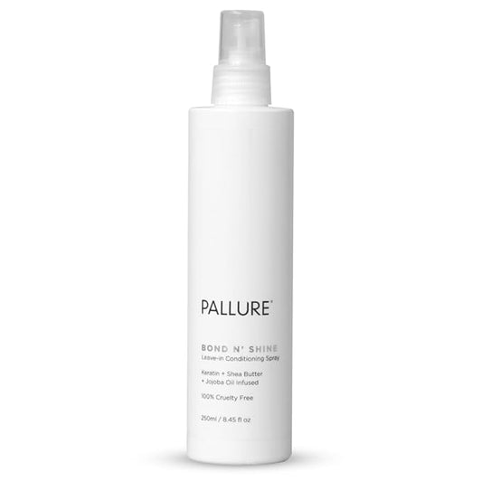 Pallure Bond N' Shine Leave-In Conditioning Heat Protecting Spray To Detangle, Strengthens, Repair Dry, Damaged Frizzy Hair, 250 ml