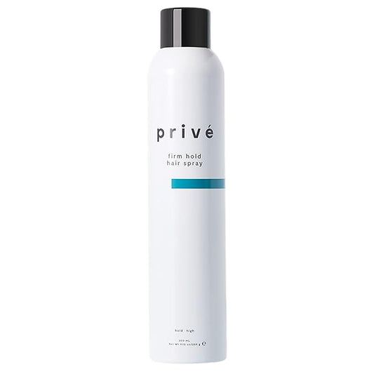 Privé Firm Hold Hairspray for Women & Men - Anti Humidity Hair Spray with 12-Hour High Hold - Helps Add Volume, Body & Structure - Formulated with Bamboo, Goji Berry & Green Tea Leaf (9.15 oz)
