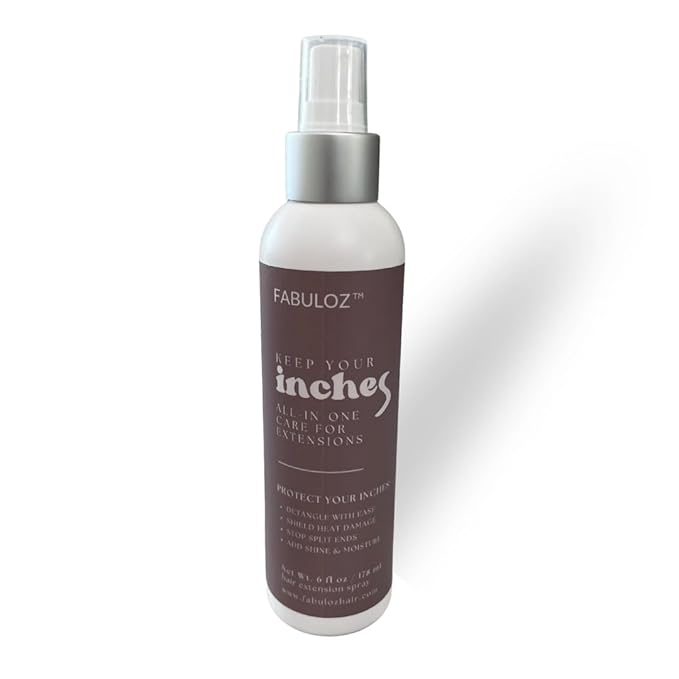 FABULOZ™ Hair Extensions Treatment Spray, Extensions That Feel Like New, Detangler, Leave-In Conditioner, Thermal Protection, Light Style Hold, Seal and Prevent Split Ends, Great Valentines Day Gift