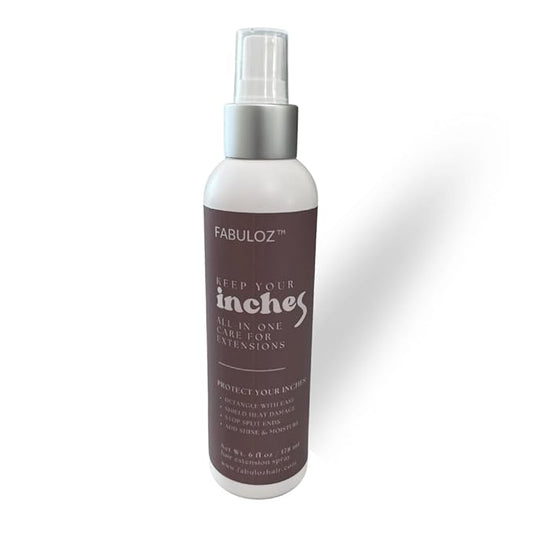 FABULOZ™ Hair Extensions Treatment Spray, Extensions That Feel Like New, Detangler, Leave-In Conditioner, Thermal Protection, Light Style Hold, Seal and Prevent Split Ends, Great Valentines Day Gift