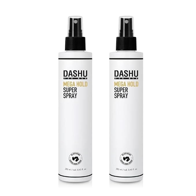 DASHU Hairspray, Mega Hold, Super Hair Spray Extra, Detangler , Long-Lasting , Weather-Resistant, Frizz Ease, Korean Hair Care, 8.45fl oz (Two Bundle)