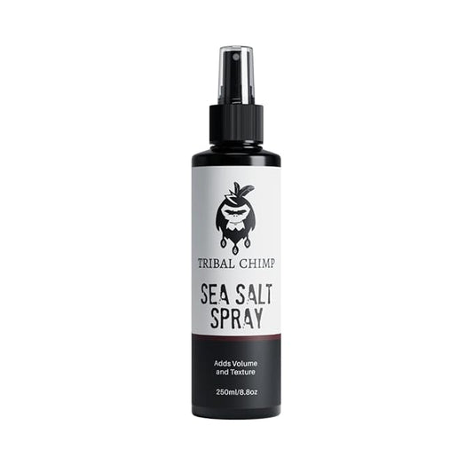 Tribal Chimp Sea Salt Spray for Men 250ml – Sea Salt Hair Spray for Volumizing, Thickening & Texturizing Hair of All Types – Strong Extra Hold, Natural, Non-Toxic & Alcohol Free Hairspray