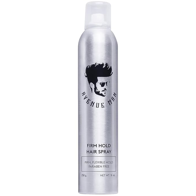 Avenue Man Texture Spray for Hair Men - Barber-Grade Hairspray for Men - Firm Hold, Frizz Control & UV Protection - Long-Lasting Hold Without Stiffness - Mens Hair Spray Extra Hold - (9.0 oz)