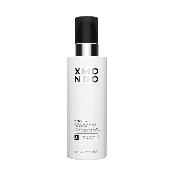 XMONDO Hair Hydrify Hydrating Leave-in Conditioning Mist | MoistureBind Technology Restores Hydration & Eliminates Frizz, Plant Based Extracts Revitalize Damaged Hair, Vegan Formula, 6.7 Fl Oz 1-Pack