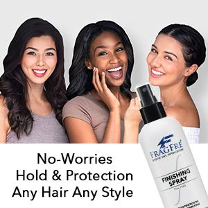 Hair Finishing Spray Firm Hold 8 oz - Hair Spray for Sensitive Skin - Fragrance Free Hypoallergenic Parabens Free - Holds and Protects Your Styles without Irritations -Vegan No Gluten (1 Pack)