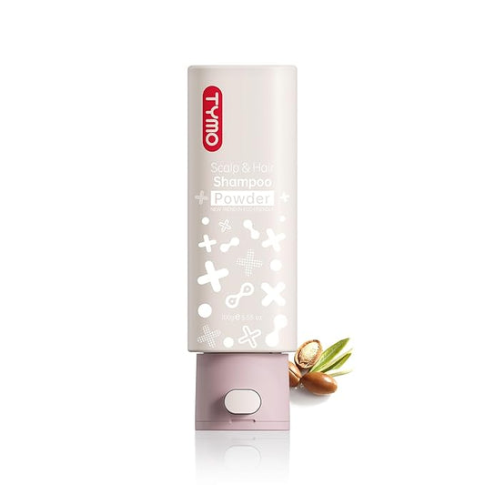TYMO Clarifying Shampoo for Women Men, Natural Formula Shampoo Powder for Deep Clean, Nourishes, for All Hair Types, Sulfate Free, Water Dissolve Wash Hair, 3.5 Oz, Volumizing & Repair - Argan Oil