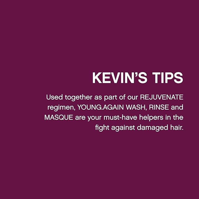 KEVIN.MURPHY YOUNG.AGAIN.WASH - Moisturising Shampoo - For Dry, Damaged & Brittle Hair - Hair Repair & Hydration - Amino Acids & Lotus Flower Extract - Sulphate & Paraben Free - 1 L / 33.8 fl oz