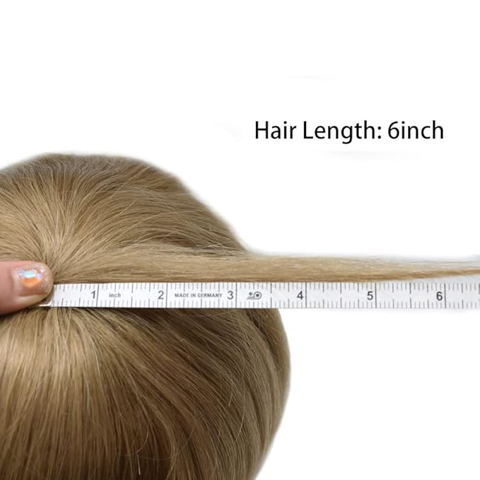 Toupee For Men Real Human Hair System Full Swiss Lace Mens Toupee Lace Hair Piece For Men Hair System Bleached Knots 7x9-90% light density20# LIGHT ASH BLONDE