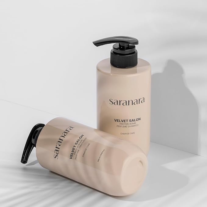 Velvet Salon Protein Damage Care, Nourishing, Hydrating, Smooths and Adds Shine Shampoo & Conditioner (16.9 fl oz X 2), Silicone Paraben Free