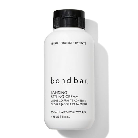 Bondbar Styling Cream for Damaged Hair, Smooths, Strengthens, Repairs all Hair Types & Textures, Vegan, CrueltyFree, 4 Fl. Oz.
