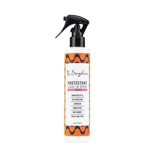 IT'S BRAZILIAN Protectant Leave-In Spray with Vitamin E — Heat Protectant, Detangler & Frizz Control, Paraben-Free, 8 fl oz