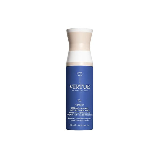 VIRTUE Strength and Shield Leave-In Conditioner, Detangles and Strengthens Hair, All Hair Types, Color Safe, 5 Fl Oz