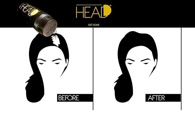 (BLACK) | Plant Based I Full Hair in Seconds | Lightweight Hair Buidling Fibers for Thinning Hair Men & Women | Styling Powder | Hair Loss Products | The Sexiest Way to Fuller Hair!