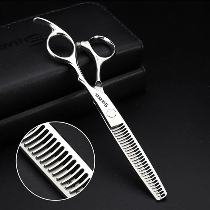 Barber hair scissors, Axemoore professional haircut Cutting Scissors/Shears set- 6", made of Japanese stainless steel, especially (6 in- tooth-A)